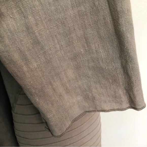 Fenini Linen and Ribbed Cotton Shirt/Jacket - Medium - Picture 16 of 16